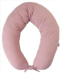 Polštář pro těhotné ženy a kojení - MOON MUSLIN, 240 cm | pudrově růžový - BabyMatex TB0076_12
