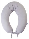 Polštář pro těhotné ženy a kojení - MOON MUSLIN, 240 cm | tmavě šedý - BabyMatex  TB0076_42