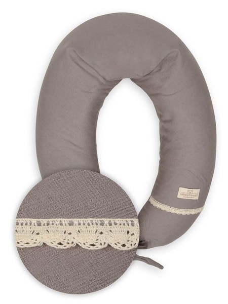 Polštář pro těhotné a kojící ženy Relax Linen -  šedý | BabyMatex TB0448_44