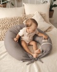 Polštář pro těhotné a kojící ženy Relax Linen -  šedý | BabyMatex TB0448_44