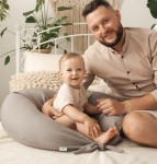 Polštář pro těhotné a kojící ženy Relax Linen -  šedý | BabyMatex TB0448_44