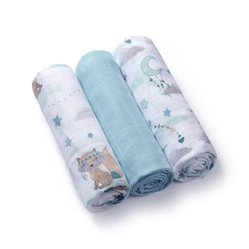 Sada plenek z bambusových vláken 3 ks 70x70cm | Babyono 397/12