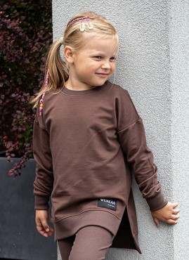 Dětská mikina Little Ana/ Chocolate - Wualaa by dolce sonno