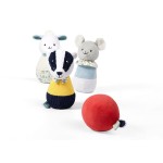 Vzdělávací hračka – plyšové kuželky BADGER EDMUND FRIENDS | Babyono