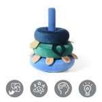 Vzdělávací hračka věž Dream Mill blue | Babyono 1494