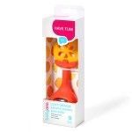 Vzdělávací kousátko s chrastítkem Juicy Orange | Babyono 499/01