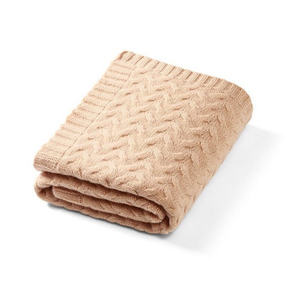 Deka z merino vlny 75x100cm Tmavě béžová | Babyono
