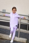 Dětská, dlouhá mikina s kapucí Little Eva/ Lilac - Dolce Sonno