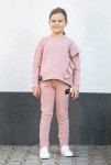 Dívčí krátký mikina s volánem Lolly / Blush - Dolce Sonno