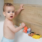 Plovoucí dinosauři do koupele pro kojence, 5 ks | Akuku A0169