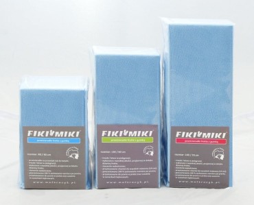 Prostěradlo s gumou do postýlky 70x140 froté blue | Fiki Miki
