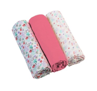 Sada 3 kusů mušelínových plenek 70x70cm | Babyono 348/02