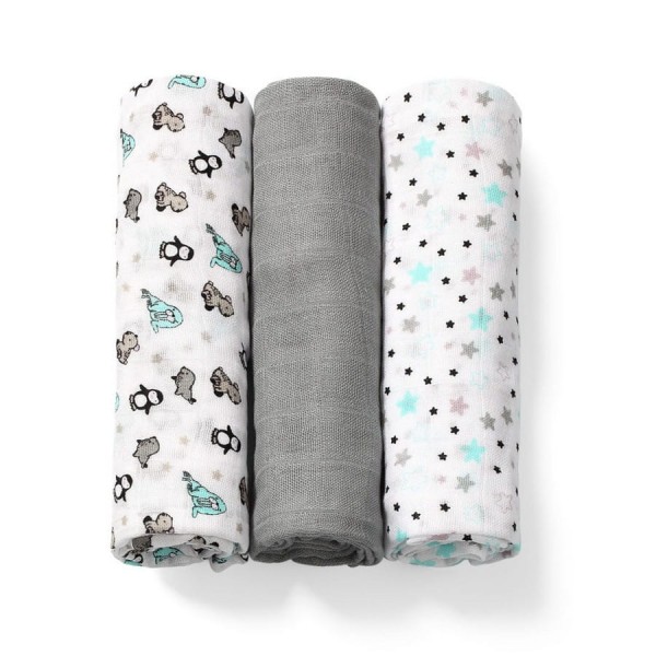 Sada 3 ks bambusových plenek 70 x 70 cm | Babyono 397/02
