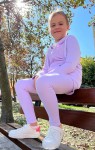Dívčí mikina s kapucí na zip Cocco/ Lilac - Dolce Sonno