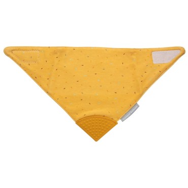 Látkový bryndák s kousátkem Yellow - Canpol
