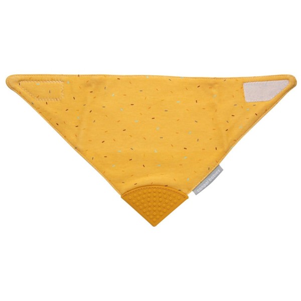 Látkový bryndák s kousátkem Yellow - Canpol