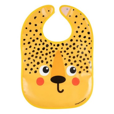 Omyvatelná bryndáčka s kapsou BabiesBoo gepard - Canpol