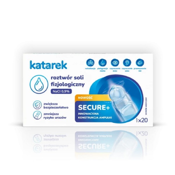 Fyziologický roztok Secure + 20 x 5 ml NaCl 0,9 % | Katarek