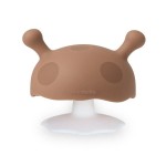 Silikonový kousací kroužek Mushroom Brown | Mombella