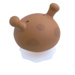 Silikonový kousací kroužek Mushroom Brown | Mombella