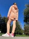 Dívčí mikina s kapucí na zip Cocco/ Orange - Dolce Sonno