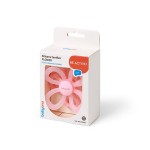 Silikonový kousací kroužek Flower – růžový | Babyono