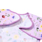 Omyvatelná bryndáček s dlouhým rukávem Garden BabyOno