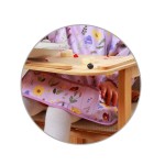 Omyvatelná bryndáček s dlouhým rukávem Garden BabyOno