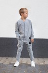 Chlapecká mikina typu bomber Enjoy/ Grey - Dolce Sonno