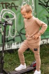 Dětská mikina pro chlapce přes hlavu Wally/ Coffee - Dolce Sonno