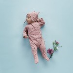 Růžový overal na patentky s puntíky - Tres Bien | Pinokio