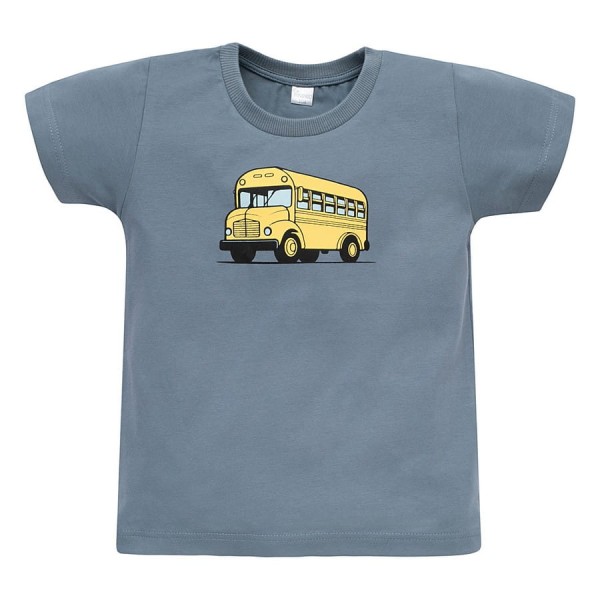 Tričko s krátkým rukávem modrý autobus - FunTime Pinokio