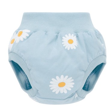 Bloomerky pro holčičky modré s motivem sedmikrásky - Daisy Pinokio