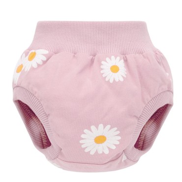 Růžové bloomerky pro holčičky s motivem sedmikrásky – Daisy Pinokio