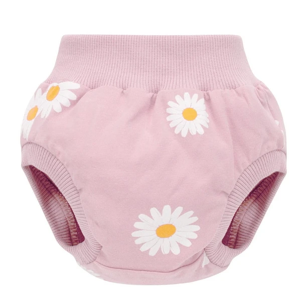 Růžové bloomerky pro holčičky s motivem sedmikrásky – Daisy Pinokio