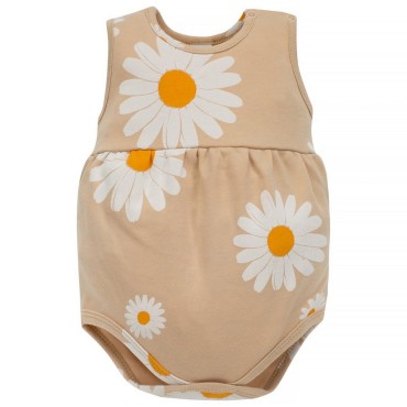 Bodo - bloomerky béžové s sedmikráskami Daisy | Pinokio