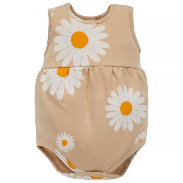 Bodo - bloomerky béžové s sedmikráskami Daisy | Pinokio