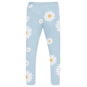 Modré legíny pro holčičky s motivem sedmikrásky – Daisy | Pinokio
