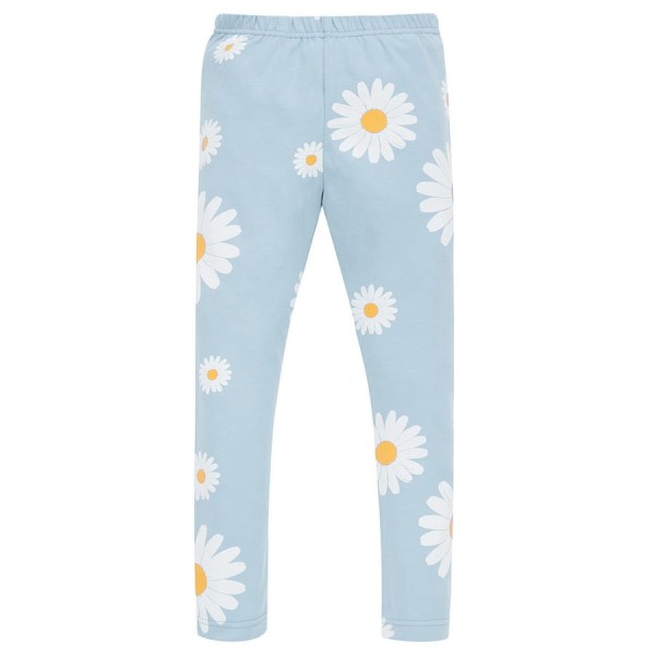 Modré legíny pro holčičky s motivem sedmikrásky – Daisy | Pinokio