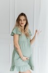 Těhotenské a kojicí noční košile s rozepínáním Arica/ Šalvěj - Dolce Sonno