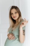 Těhotenské a kojicí noční košile s rozepínáním Arica/ Šalvěj - Dolce Sonno