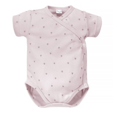 Růžové body s krátkým rukávem a srdíčky - Lovely Day | Pinokio
