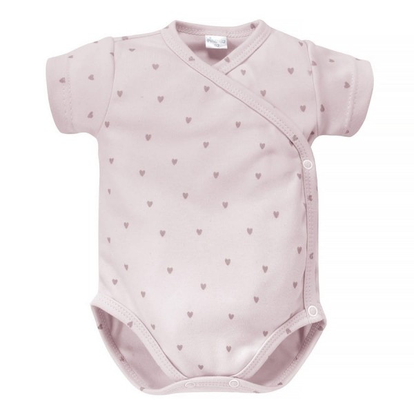 Růžové body s krátkým rukávem a srdíčky - Lovely Day | Pinokio