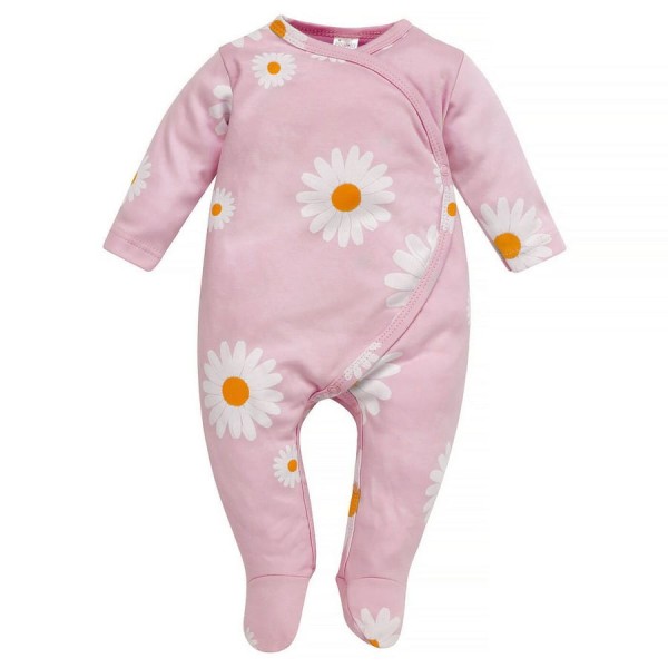 Dětský dupaček na patentky, růžový s sedmikráskami - Daisy | Pinokio