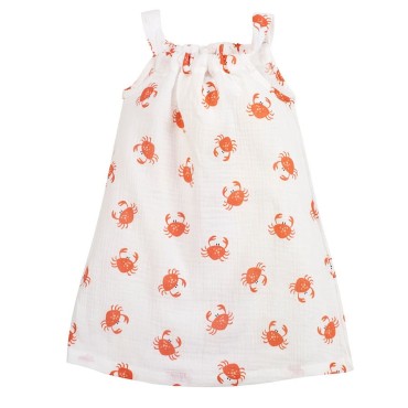 Muslinové šaty ecru s kraby - Muslin Crabs | Pinokio