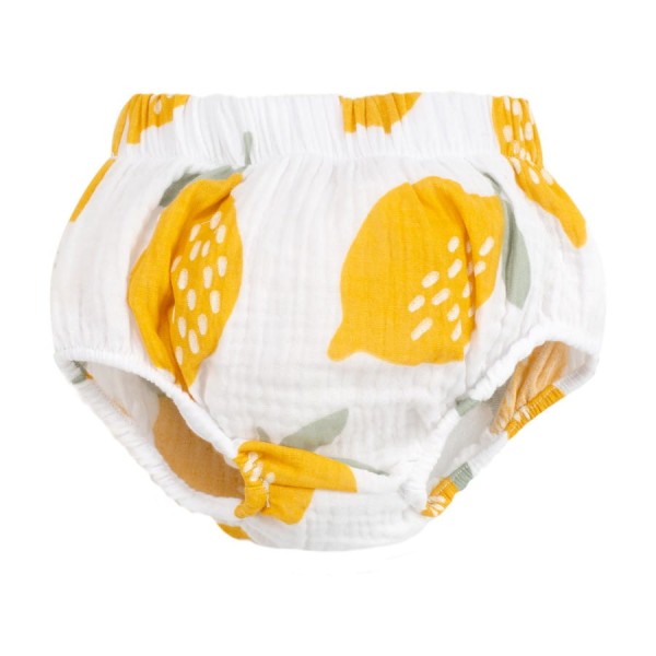 Muslinové bloomers ecru s citrónovým potiskem - Muslin Lemons | Pinokio