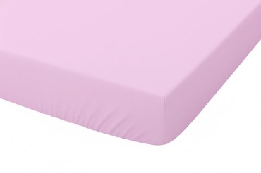 Bavlněné prostěradlo s gumou 60x120 cm Růžové | Jersey Premium – Dolce Sonno