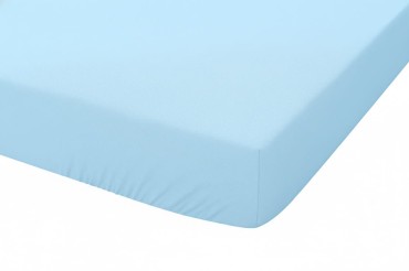 Bavlněné prostěradlo s gumou 60x120 cm Modré | Jersey Premium – Dolce Sonno