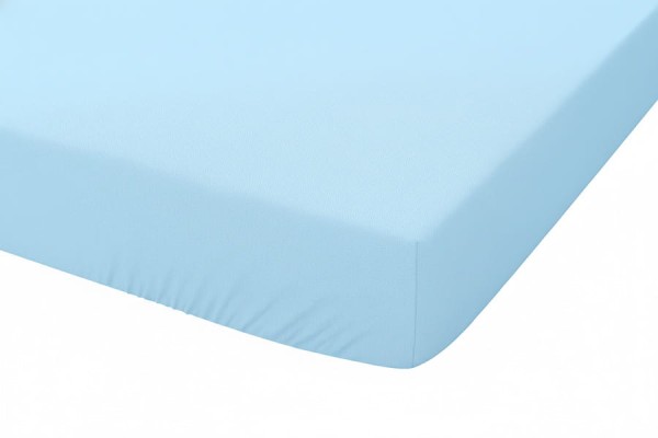 Bavlněné prostěradlo s gumou 60x120 cm Modré | Jersey Premium – Dolce Sonno