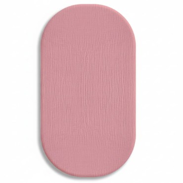 Mušelínové prostěradlo 75 x 35 cm do kolébky, kočárku, košíku Mojžíšova | Fuchsia - Dolce Sonno